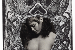 Sin título, de la serie "A Madonna con devoción", 1993,  Collage sobre papel  30,3 x 21,5 cm  Colección Familia Ferrari